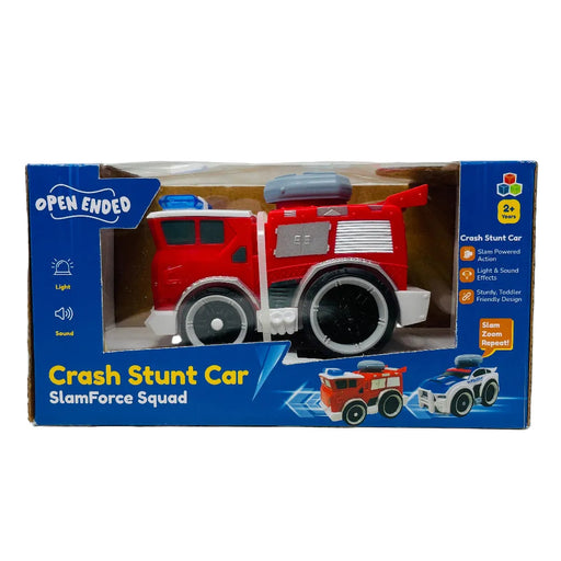 Open Ended Crash Stunt Car - Fire Truck-Vehicles-Open Ended-Toycra