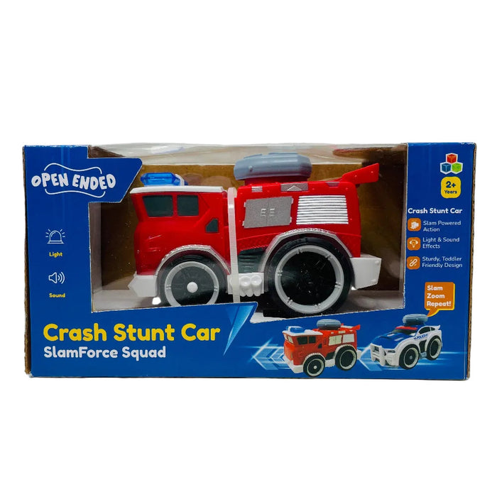 Open Ended Crash Stunt Car - Fire Truck-Vehicles-Open Ended-Toycra
