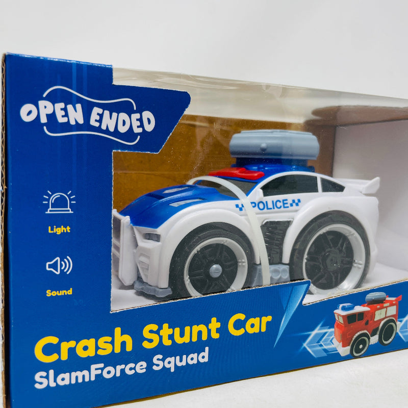 Open Ended Crash Stunt Car - Police Car