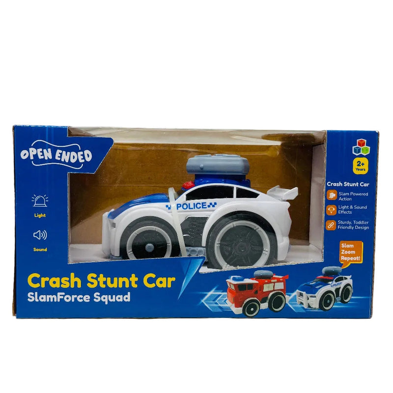 Open Ended Crash Stunt Car - Police Car
