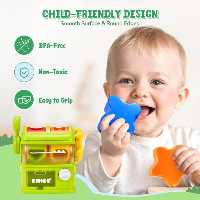 Open Ended Dino Feeder - Montessori Sensory Shape Sorter-Learning & Education-Open Ended-Toycra