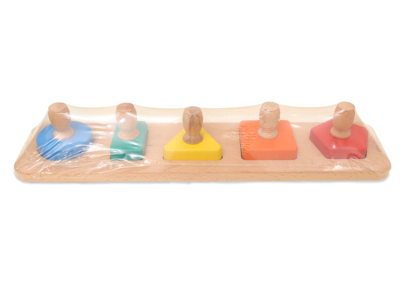 Open Ended First Jumbo Knob Wooden Shape Puzzle