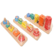 Open Ended First Jumbo Knob Wooden Shape Puzzle