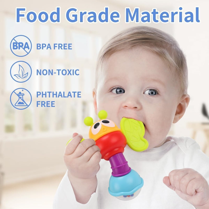 Open Source Baby Rattle Open Ended First Senses Baby Rattle -3 pcs Set | Buy Online at Toycra