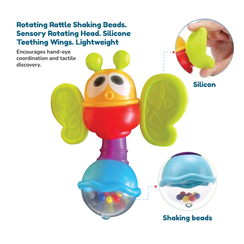 Open Ended First Senses Baby Rattle -3 pcs Set-Active Play-Open Ended-Toycra