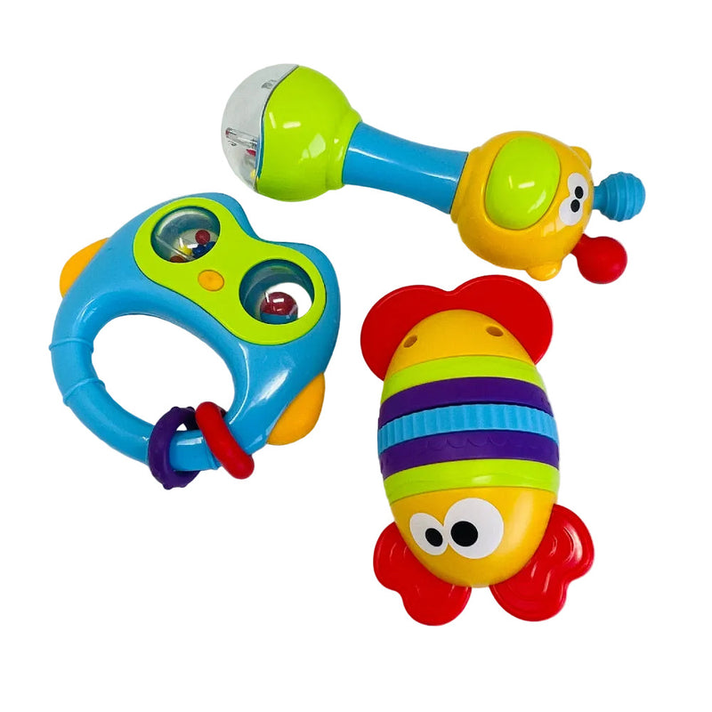 Open Source Baby Rattle Open Ended First Senses Baby Rattle -3 pcs Set | Buy Online at Toycra