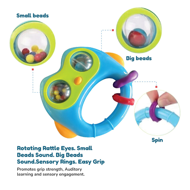 Open Source Baby Rattle Open Ended First Senses Baby Rattle -3 pcs Set | Buy Online at Toycra
