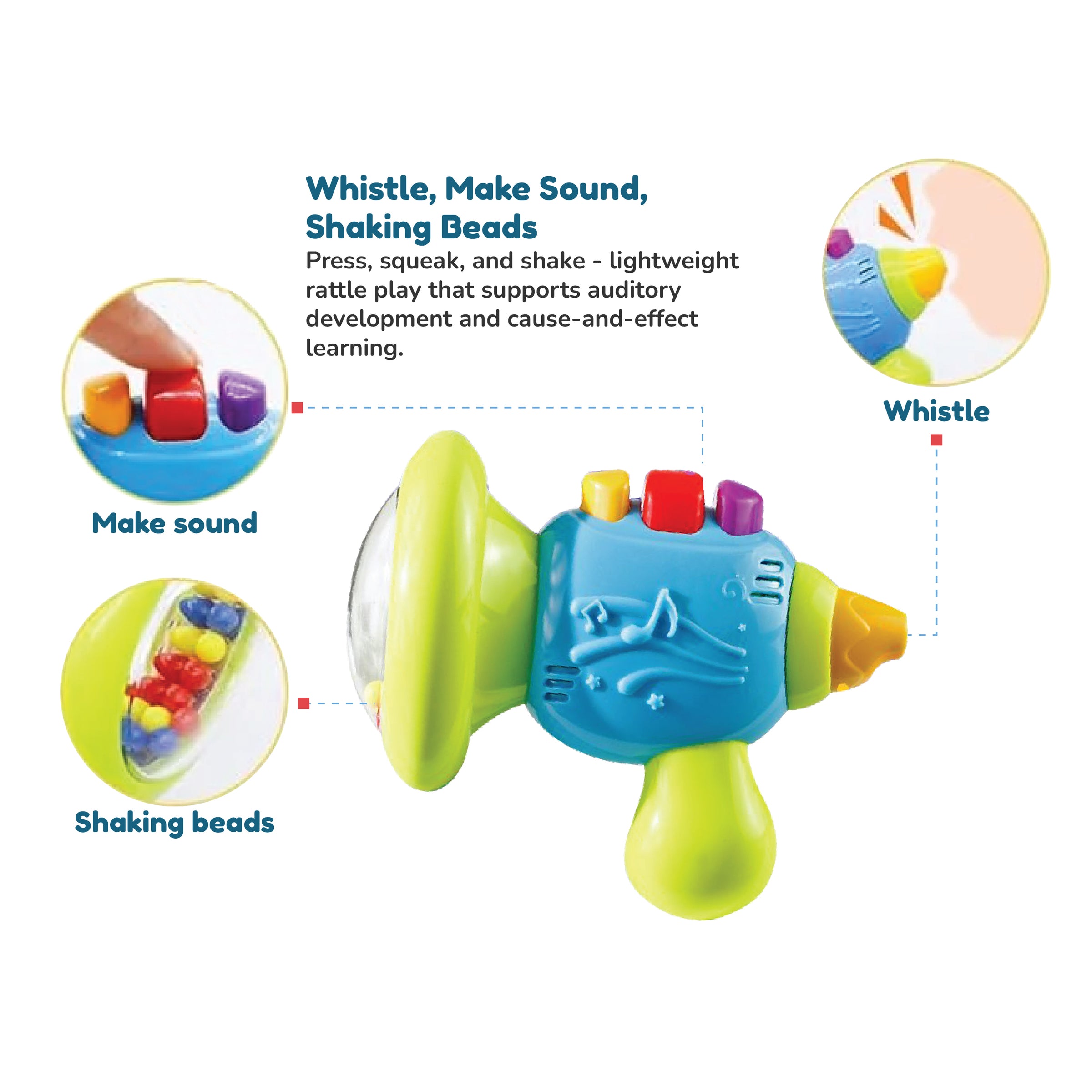 Open Ended First Senses Baby Rattle - 4 pcs Set | Buy Online at Toycra