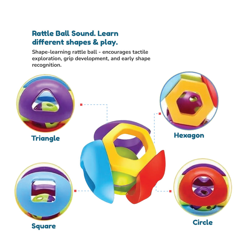 Open Source Baby Rattle Open Ended First Senses Baby Rattle - 4 pcs Set | Buy Online at Toycra