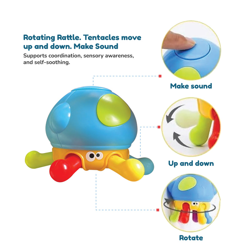 Open Ended First Senses Baby Rattle - 4 pcs Set-Active Play-Open Ended-Toycra