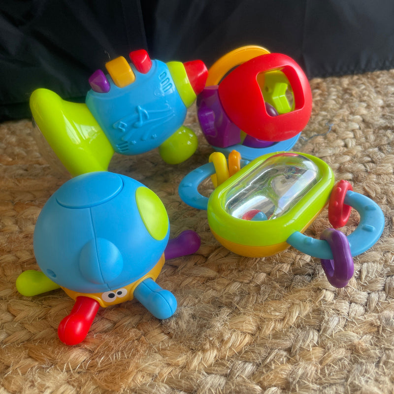 Open Source Baby Rattle Open Ended First Senses Baby Rattle - 4 pcs Set | Buy Online at Toycra