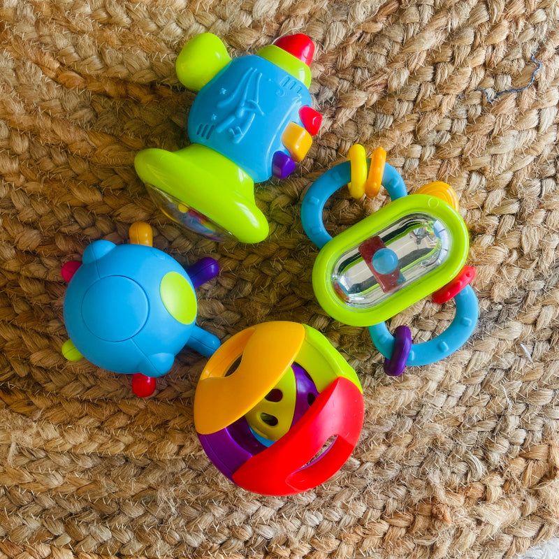 Open Source Baby Rattle Open Ended First Senses Baby Rattle - 4 pcs Set | Buy Online at Toycra