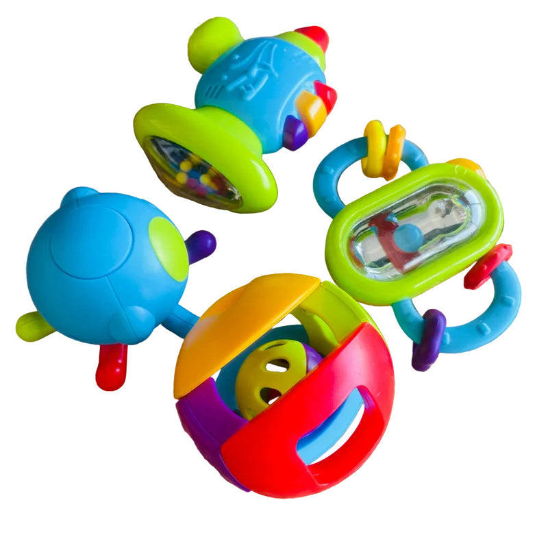 Open Ended First Senses Baby Rattle - 4 pcs Set