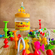 Open Ended FlexiPop Suction Construction Fun – 37 Pieces
