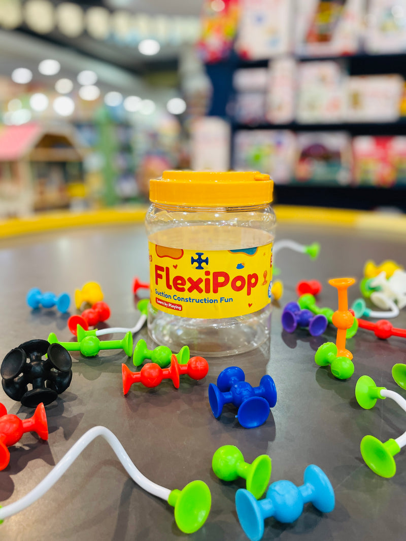 Open Ended FlexiPop Suction Construction Fun – 37 Pieces