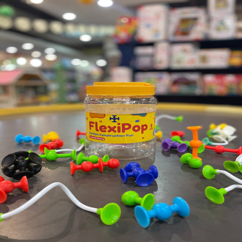 Open Ended FlexiPop Suction Construction Fun – 37 Pieces