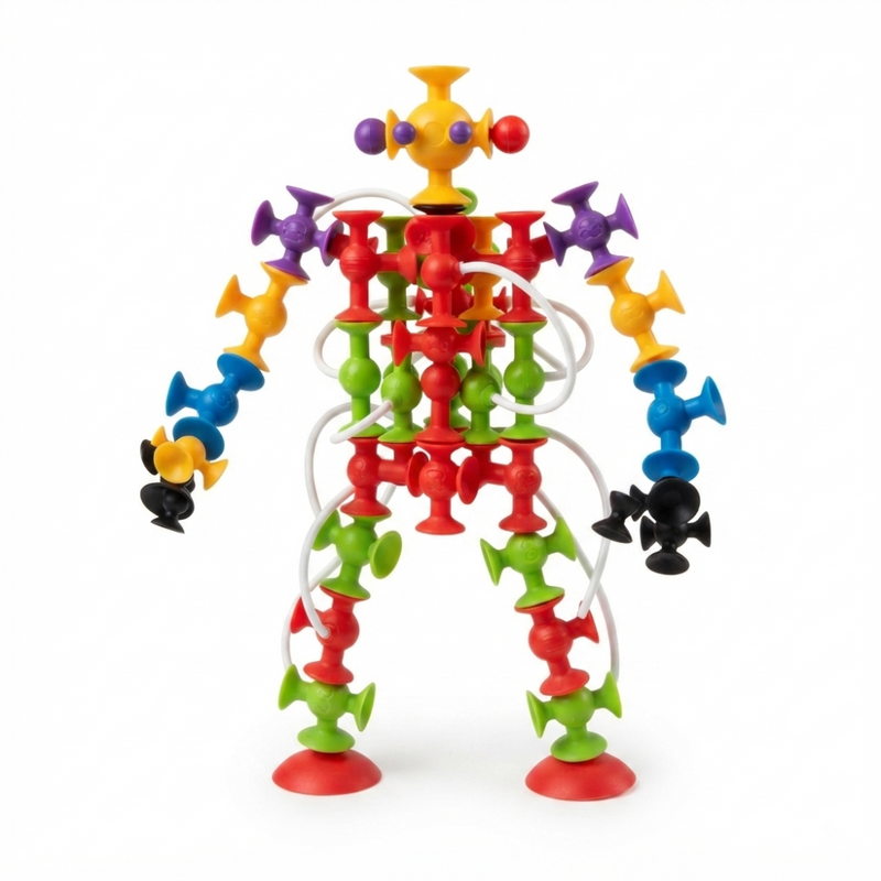 Open Ended FlexiPop Suction Construction Fun – 37 Pieces