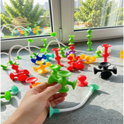 Open Ended FlexiPop Suction Construction Fun – 37 Pieces