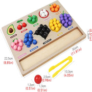Open Ended Fruit Color Sorting Beads Game