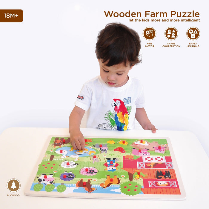 Open Ended Giant Peg Puzzle - Jungle Animals — Toycra