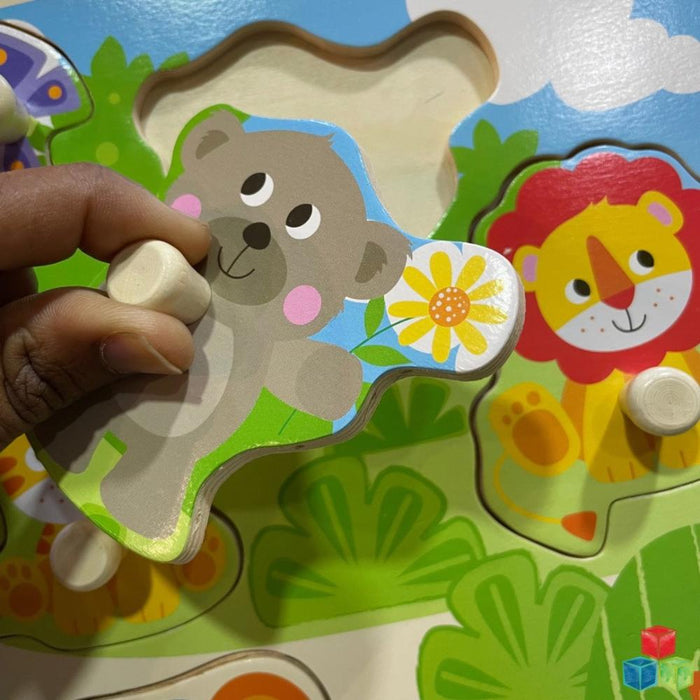 Open Ended Giant Peg Puzzle - Jungle Animals — Toycra