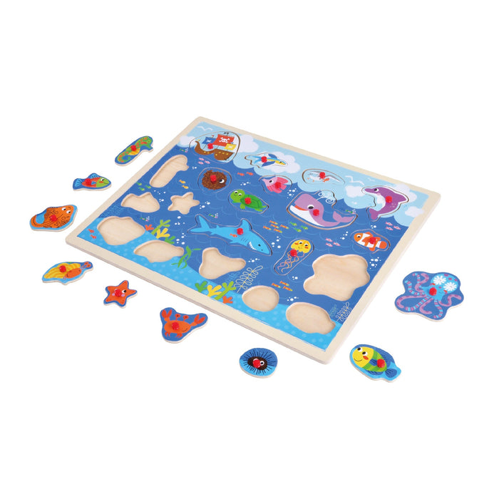 Open Ended Giant Peg Puzzle - Sea Animals — Toycra