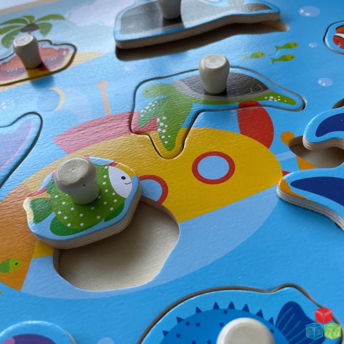 Open Ended Giant Peg Puzzle - Sea Animals — Toycra