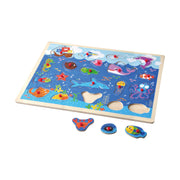 Open Ended Giant Peg Puzzle - Sea Animals