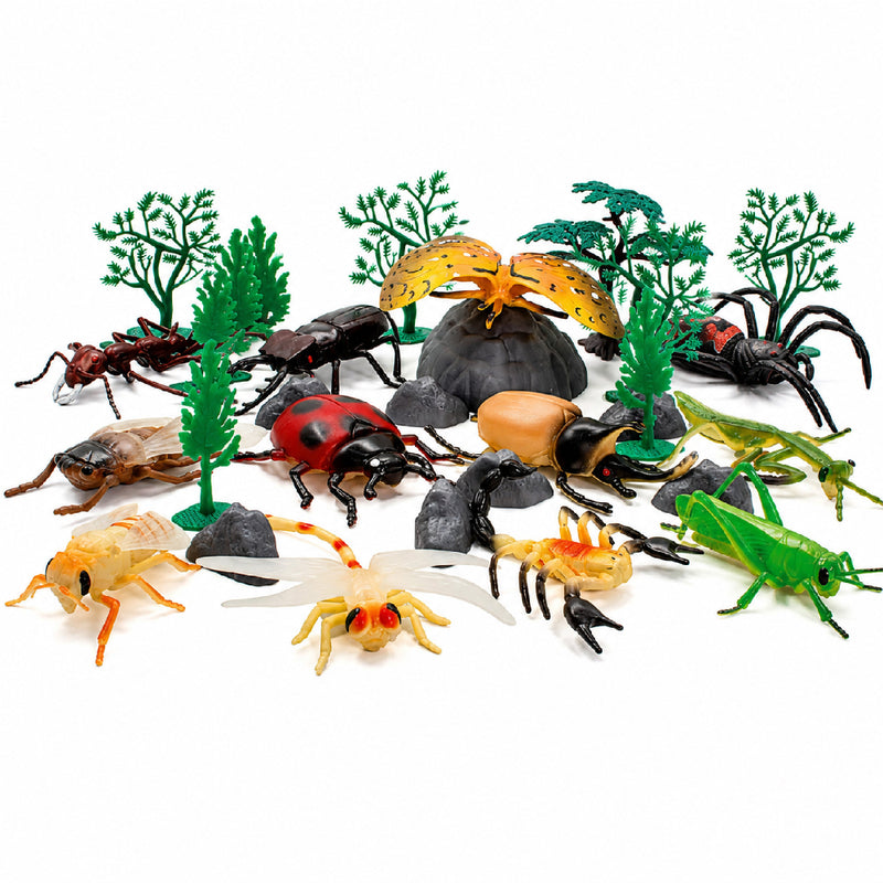Open Ended Insects & Lizards Playset - 30 Pcs