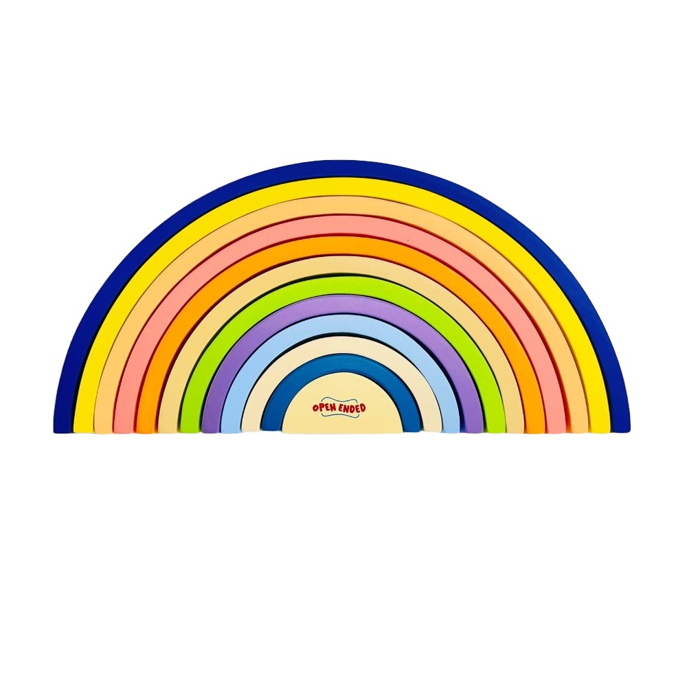 Open Ended Large Rainbow Stacker 12 Piece | Buy Online at Toycra