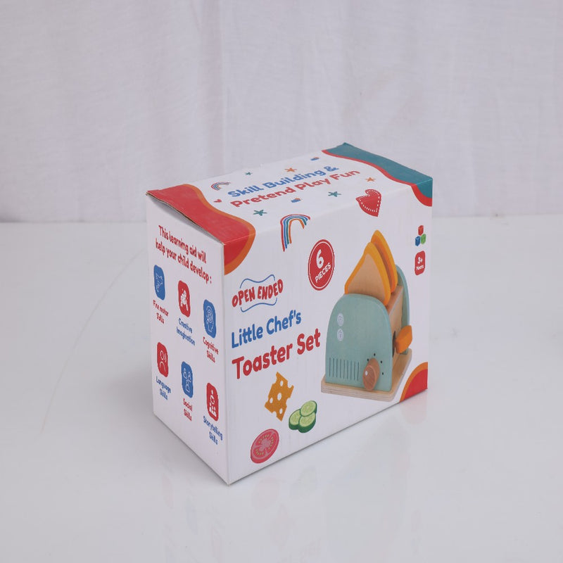 Open Ended Little Chef's Toaster Set -6 Pieces