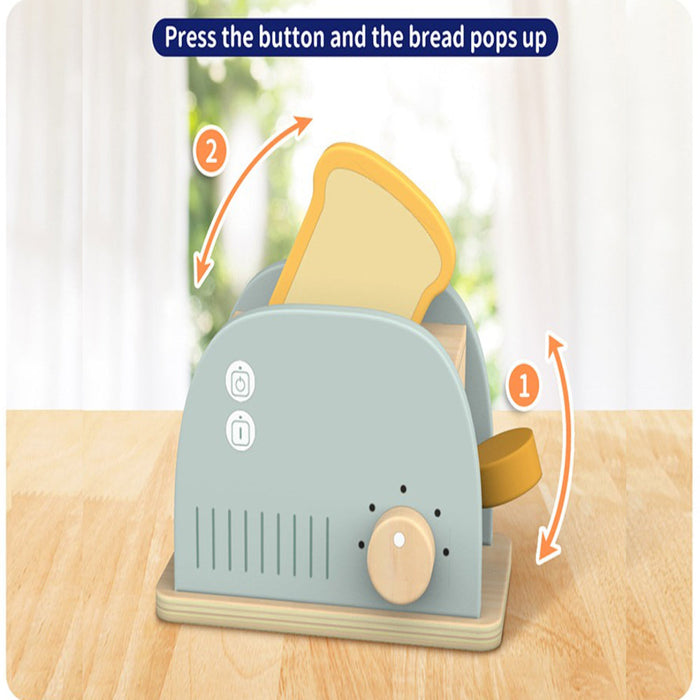 Open Ended Little Chef's Toaster Set -6 Pieces