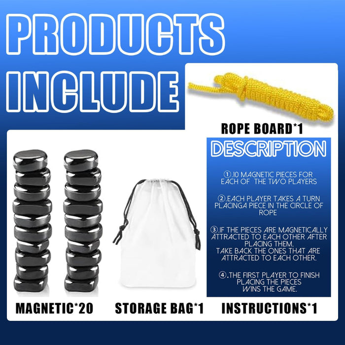 Open Ended Magnetic Stones Game – Fun Strategy Game-Family Games-Open Ended-Toycra