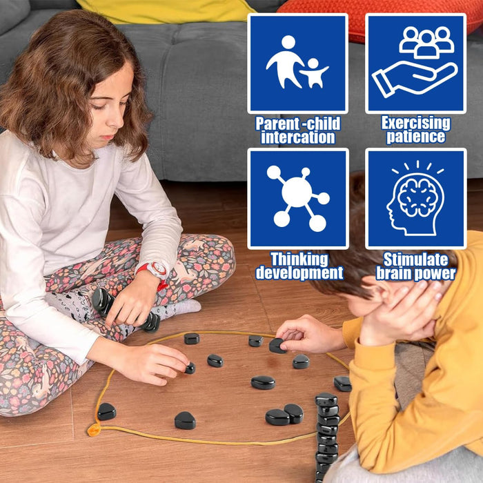 Open Ended Magnetic Stones Game – Fun Strategy Game-Family Games-Open Ended-Toycra