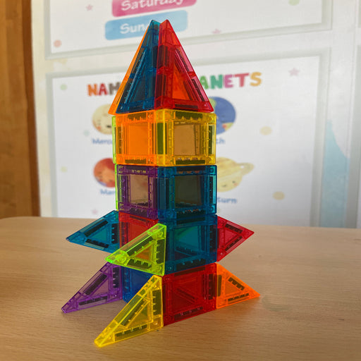 Open Ended MiniMag Travel Magnetic Tiles -60 Piece-Construction-Open Ended-Toycra