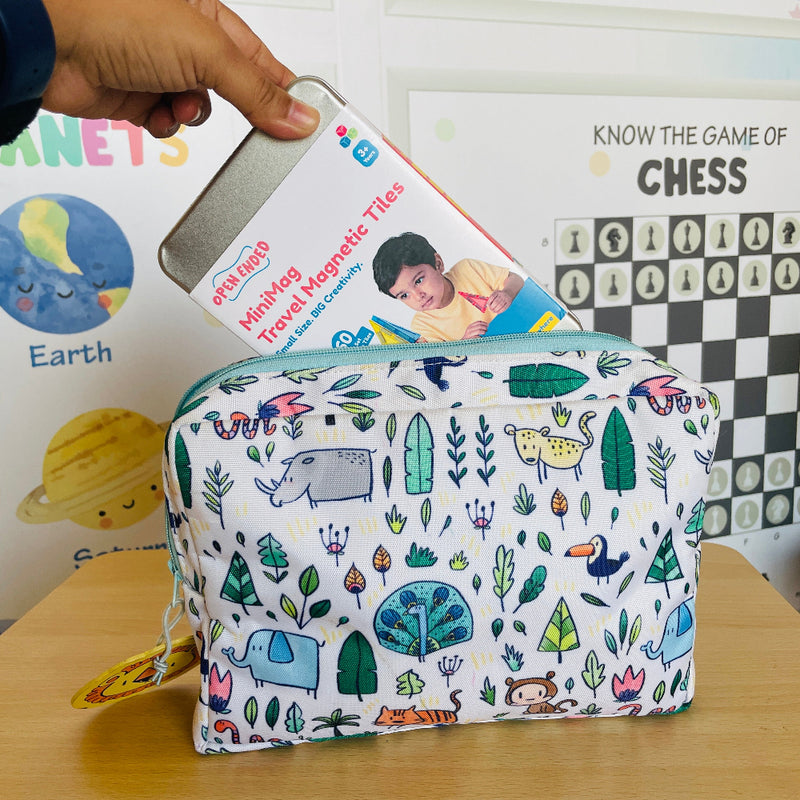 Open Ended MiniMag Travel Magnetic Tiles -60 Piece