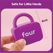 Open Ended Montessori Number Lock & Key Toy (20 pcs)-Learning & Education-Open Ended-Toycra