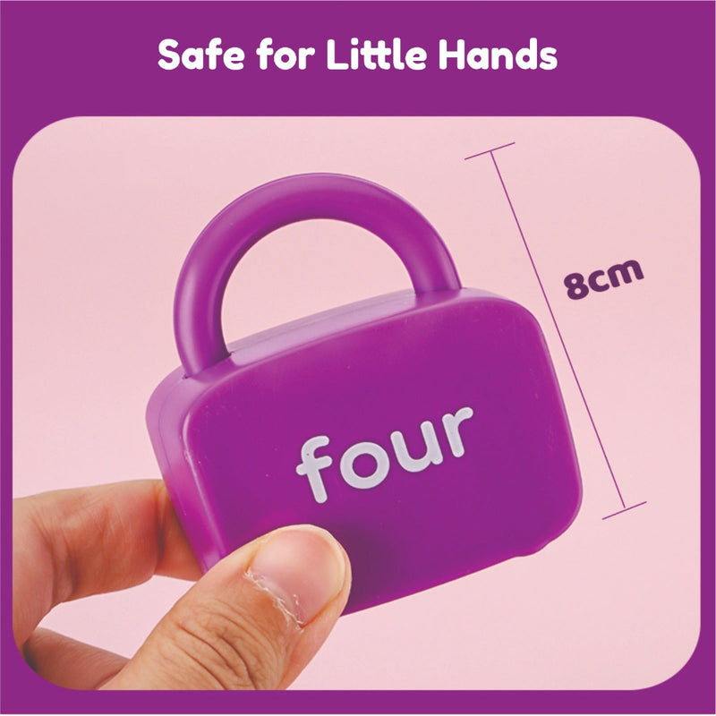 Open Ended Montessori Number Lock & Key Toy (20 pcs)-Learning & Education-Open Ended-Toycra