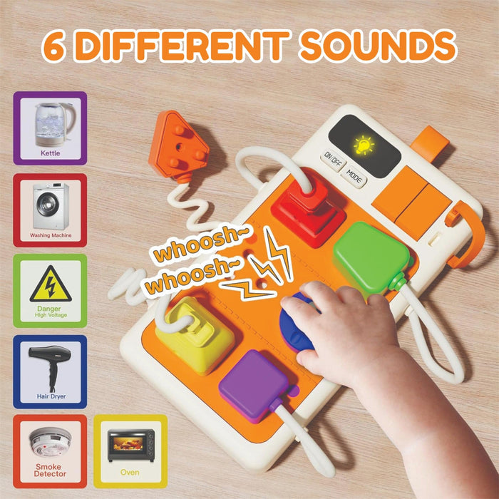 Open Ended Montessori Plug & Play Busy Board-Preschool Toys-Open Ended-Toycra