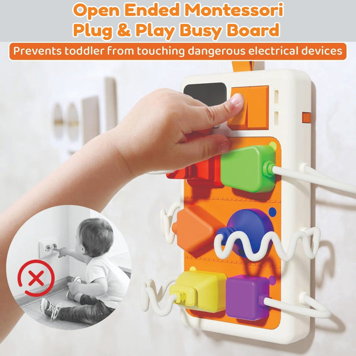 Open Ended Montessori Plug & Play Busy Board-Preschool Toys-Open Ended-Toycra