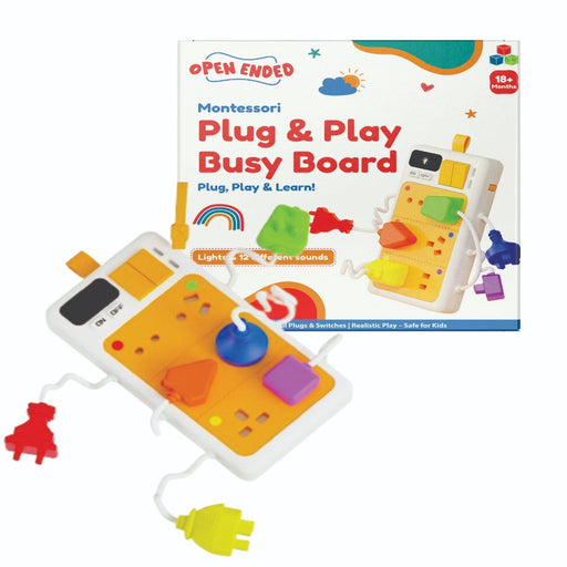 Open Ended Montessori Plug & Play Busy Board-Preschool Toys-Open Ended-Toycra