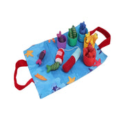 Open Ended Montessori Soft Cloth Fishing Adventure Set (22 Pcs)