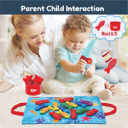 Open Ended Montessori Soft Cloth Fishing Adventure Set (22 Pcs)