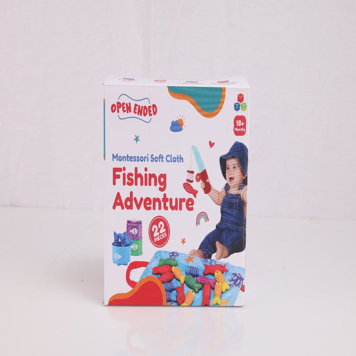 Open Ended Montessori Soft Cloth Fishing Adventure Set (22 Pcs)-Early Learning-Open Ended-Toycra