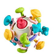 Open Ended Multi Activity Teether Ball -Montessori Multi Sensory Teething Rattle Toddler Toys