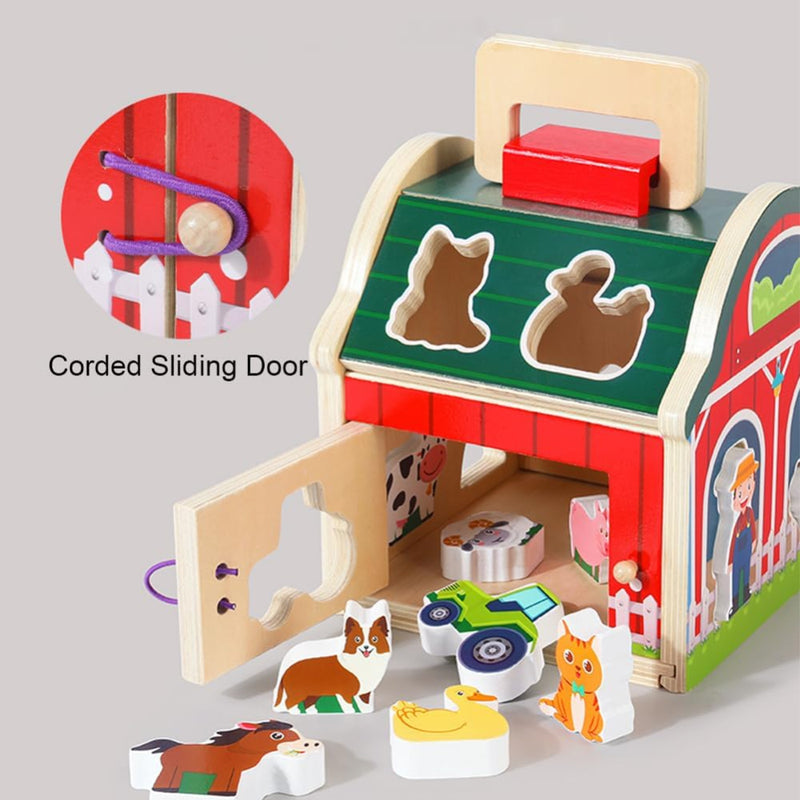 Open Ended My First Barn with Shape Sorter