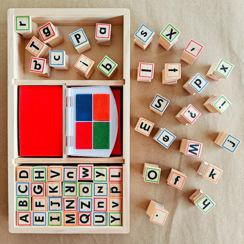Open Ended My Wooden Stamp Kit - Alphabets