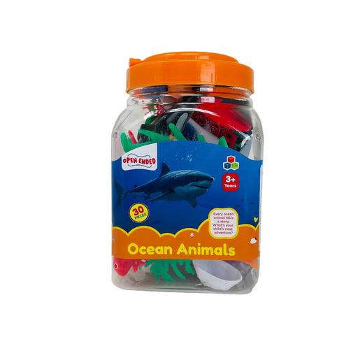 Open Ended Ocean Animal Playset - 30 Pcs