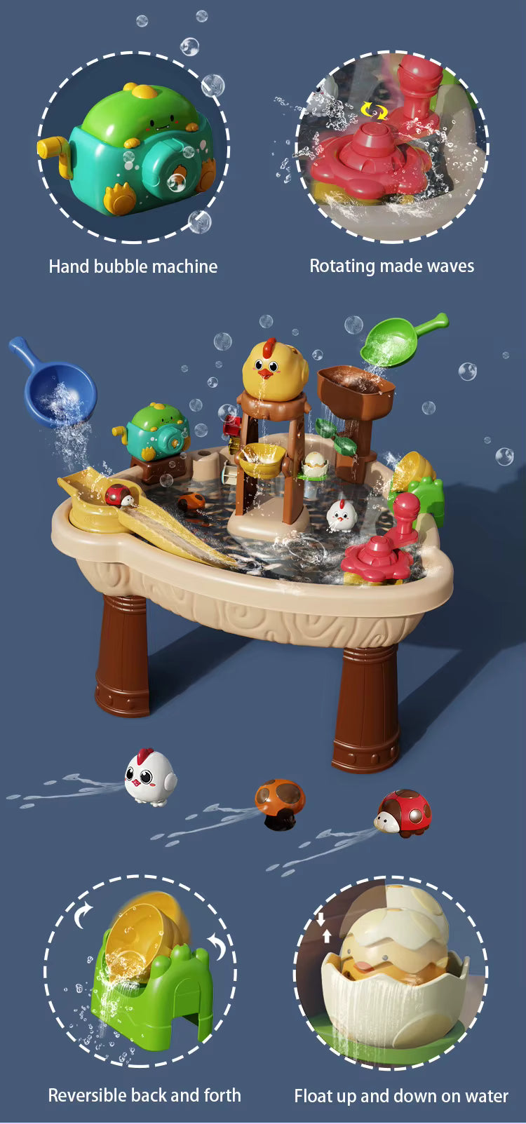 Open Ended Outdoor Games Water Table -Duck