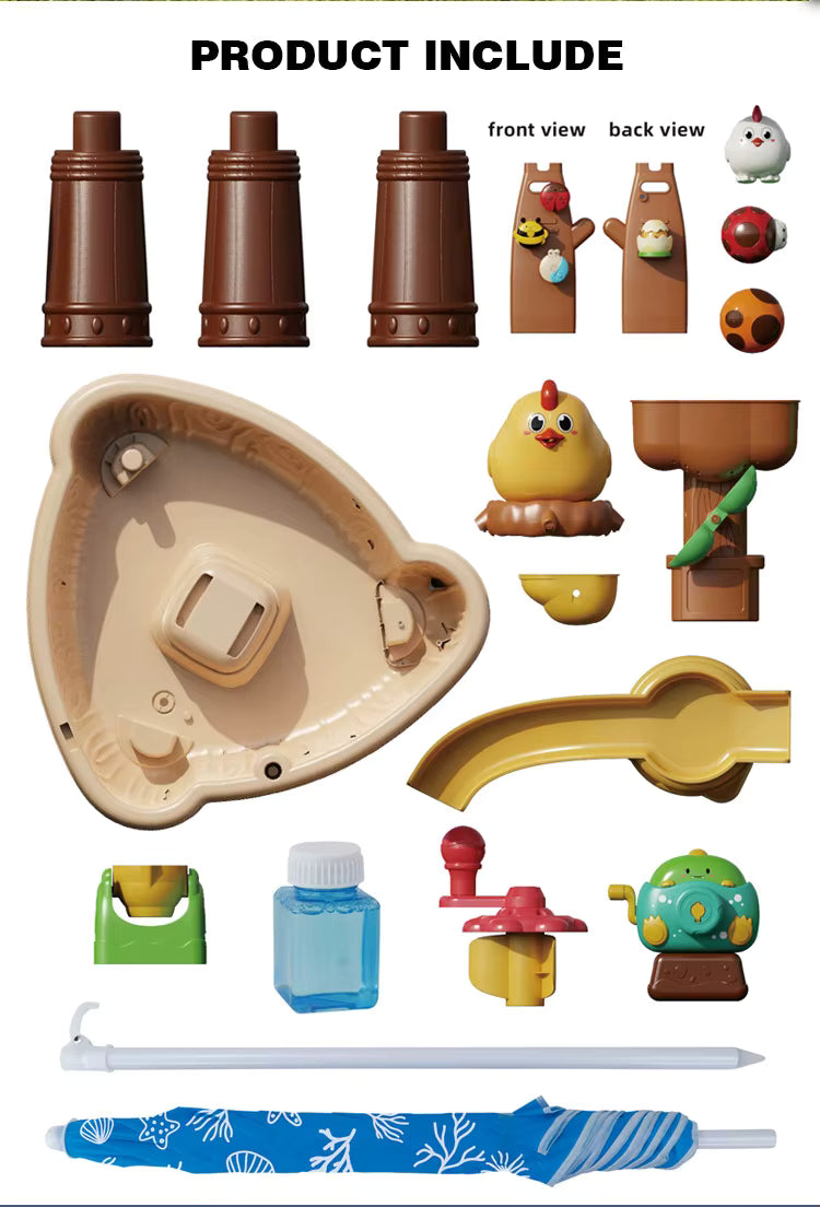 Open Ended Outdoor Games Water Table -Duck